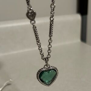 Brighton aqua heart necklace